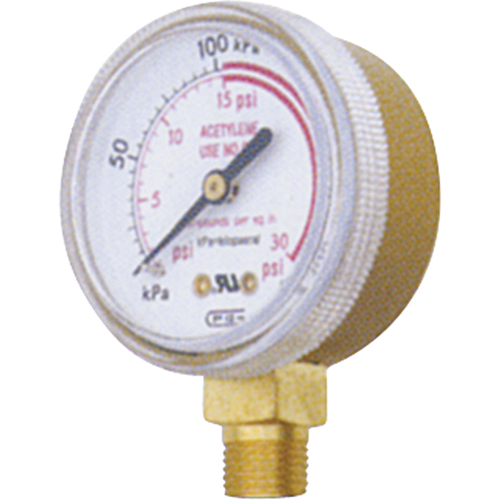Pressure Gauges, 1-1/2" , 0-30 psi, Bottom Mount, Analogue Waymarc Industries Inc