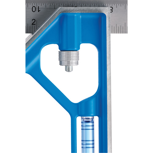 &eacute;querre combin&eacute;e True Blue, 12" lo, 1/16" Graduations, Acier, Ordinaire Waymarc Industries Inc