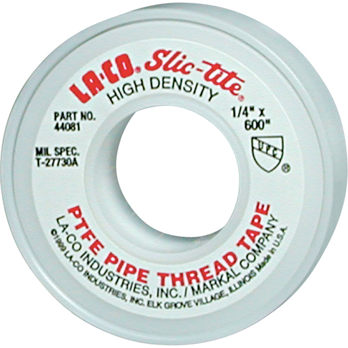 Ruban &agrave; filetage en PTFE Slic-Tite, 300" lo x 1/2" la, Blanc Waymarc Industries Inc