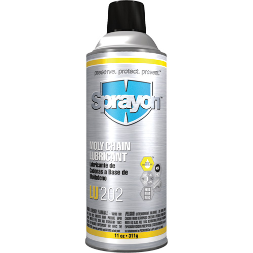 LU202 Moly Chain Lubricant, Aerosol Can Waymarc Industries Inc