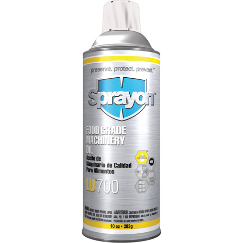 LU700 Food Grade Machinery Oil, 10 oz., Aerosol Can Waymarc Industries Inc