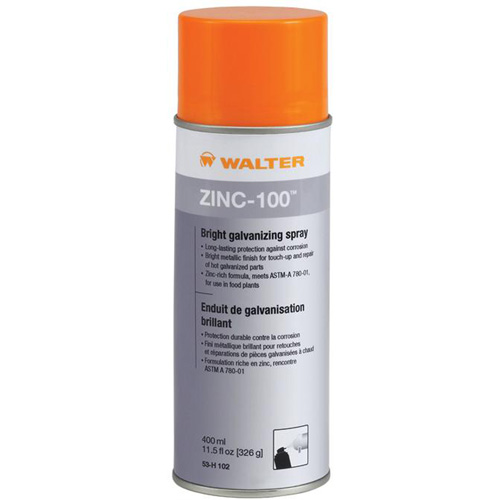 Vaporisateur galvanisant brillant ZINC-100, Canette a&eacute;rosol Waymarc Industries Inc