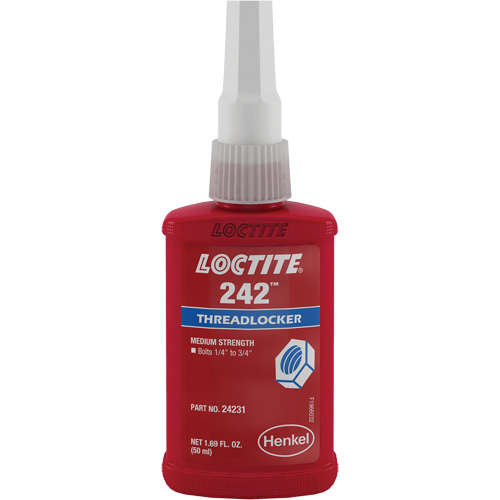 Threadlocker 242 , Blue, Medium, 50 ml, Bottle Waymarc Industries Inc