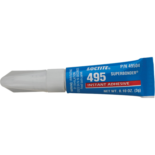 495 Super Bonder&reg; Instant Adhesive, Clear, Tube, 3 g Waymarc Industries Inc
