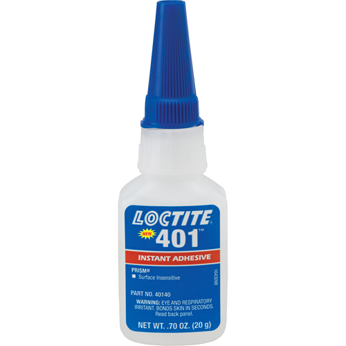 Adh&eacute;sif instantan&eacute; Prism 401, Transparent, Bouteille, 20 g Waymarc Industries Inc