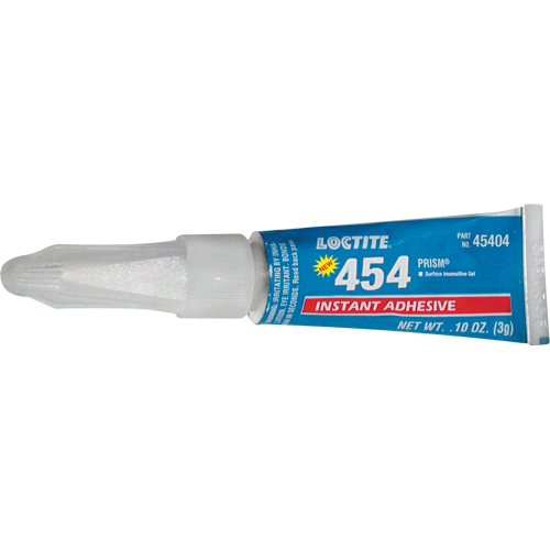 454 Prism&reg; Instant Adhesive Gel, Clear, Tube, 3 g Waymarc Industries Inc