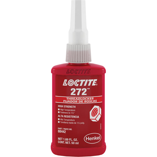 Compos&eacute; de blocage 272 temp&eacute;rature &eacute;lev&eacute;e, Rouge, &eacute;lev&eacute;, 50 ml, Bouteille Waymarc Industries Inc