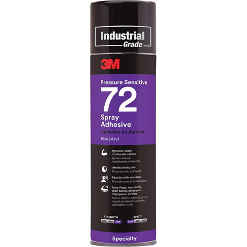 72 Pressure Sensitive Adhesive, Blue, Aerosol Can Waymarc Industries Inc