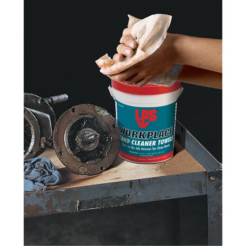 Serviettes nettoyantes pour le travail, 72 lingettes, 10-1/2" x 12-1/4" Waymarc Industries Inc