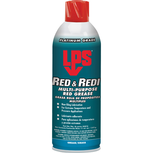 Graisse rouge Red & Redi tout usage, 16 oz, Canette a&eacute;rosol Waymarc Industries Inc