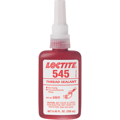 Thread Sealant 545 Hydraulic/Pneumatic Sealant, Bottle, 250 ml, -54° C - 121° C/-65° F - 250° F Waymarc Industries Inc