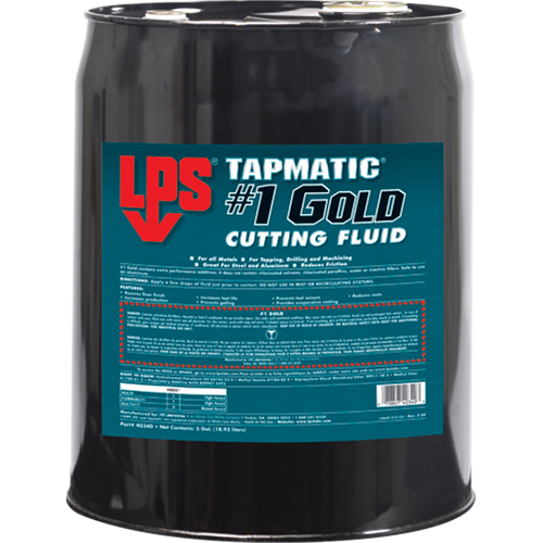 Tapmatic&reg; #1 Gold Cutting Fluids, 5 gal. Waymarc Industries Inc
