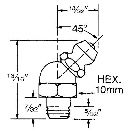 Fitting, 6 mm Thread Waymarc Industries Inc