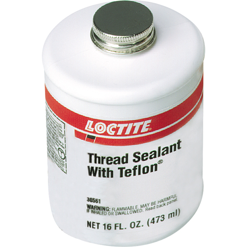 Thread Sealant with PTFE, Brush-Top Can, 473 ml, -51° C - 149° C/-59.8° F - 300.2° F Waymarc Industries Inc