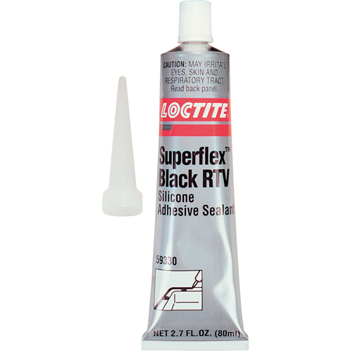 Scellant adh&eacute;sif &agrave; la silicone Superflex RTV, Tube, Noir Waymarc Industries Inc