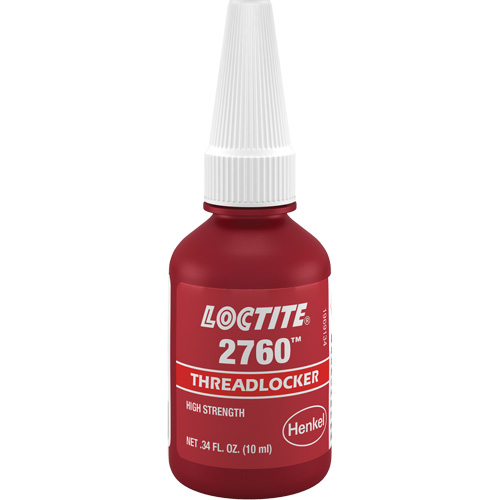 Threadlocker 2760 Instant Adhesive, Red, High, 10 ml, Bottle Waymarc Industries Inc