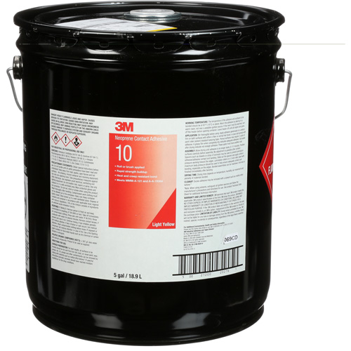 Ten Bond Contact Cement, Pail, 5 gal., Yellow Waymarc Industries Inc