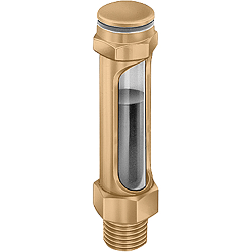Brass Liquid Level Gauges - Straight, Threaded, 14-1/4" L, 225°F (107.22° C) Waymarc Industries Inc