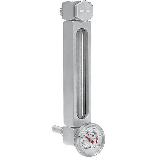 Aluminum Liquid Level Gauge, Threaded, 10" L, 205°F (96.11° C) Waymarc Industries Inc