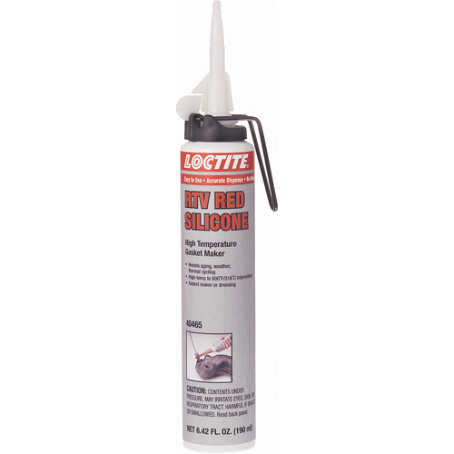 Superflex High Temp RTV Silicone Adhesive Sealant, Cartridge, Red Waymarc Industries Inc