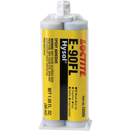 Adh&eacute;sif Hysol E-90FL, 102 g, Cartouche double, Deux composants, Gris Waymarc Industries Inc