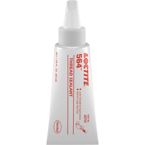 Produit d'&eacute;tanch&eacute;it&eacute; pour raccords filet&eacute;s 564, Tube, 50 ml, -53.9° C - 572° C/-65° F - 300° F Waymarc Industries Inc