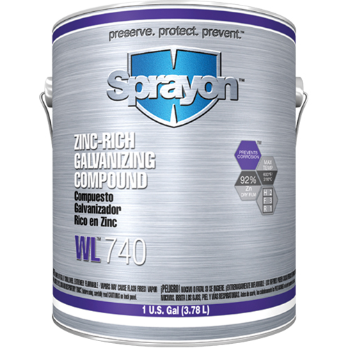 WL740 Zinc-Rich Galvanizing Compound, Gallon Waymarc Industries Inc