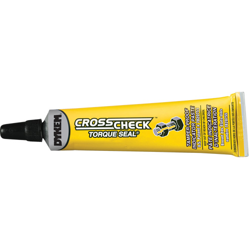 Cross Check Torque Seal&reg; Tamper-Proof Indicator Paste, 1 fl. oz., Tube, Yellow Waymarc Industries Inc