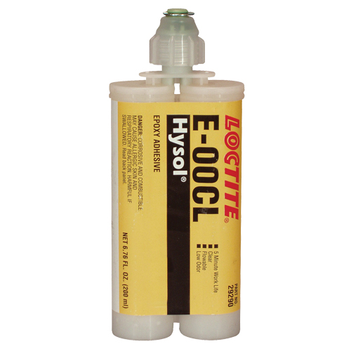 Adh&eacute;sif structurel E-00CL, 200 ml, Cartouche double, Deux composants, Transparent Waymarc Industries Inc
