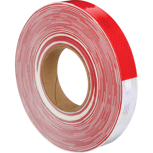 3M Diamond Grade Marking Tape, 1" W x 150' L, Red & White Waymarc Industries Inc
