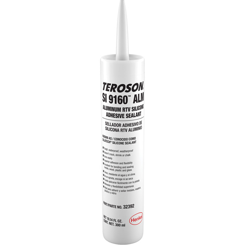 Scellant &agrave; la silicone Teroson SI 9160, Cartouche, Aluminium Waymarc Industries Inc