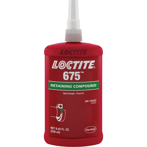 Loctite&reg; 675 Threadlocker, 250 ml, Bottle, Green Waymarc Industries Inc