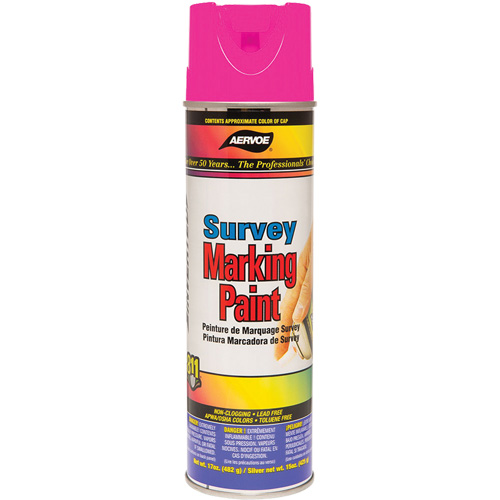 Solvent-Based Marking Paint, 17 oz., Aerosol Can Waymarc Industries Inc