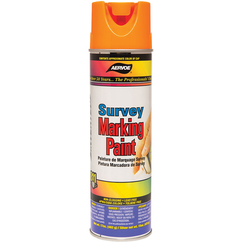 Solvent-Based Marking Paint, 17 oz., Aerosol Can Waymarc Industries Inc