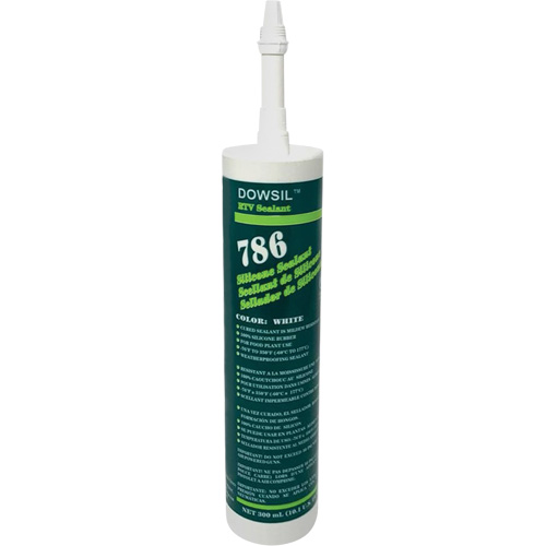 Dowsil 786 Silicone Sealant, 300 ml, Cartridge, White Waymarc Industries Inc
