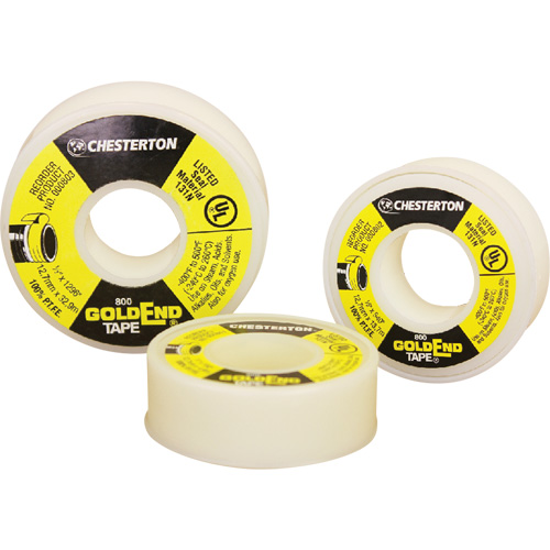 Scellant en PTFE GoldEnd, Ruban, 1/2" x 540", -240° C - 260° C/-400° F - 500° F Waymarc Industries Inc