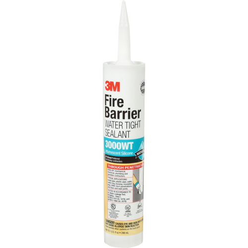 Fire Barrier Sealant 3000 WT, 10.1 oz., Cartridge, Grey Waymarc Industries Inc