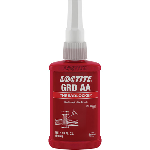 Letter Grade AA Wicking Grade Threadlocker, Green, High, 50 ml, Bottle Waymarc Industries Inc