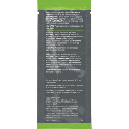 Agent nettoyant antimicrobien MicroPro Pack, 0,5 oz, Pochette Waymarc Industries Inc