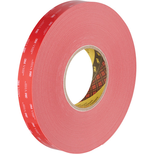 VHB Tape, 32.9 m (108') L x 1117.6 mm (44") W, 0.015 mm, Acrylic Waymarc Industries Inc