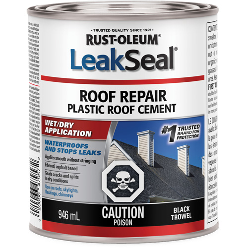 Produit de r&eacute;paration de toit sec/humide LeakSeal Waymarc Industries Inc