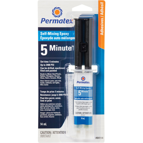 General Purpose Epoxy, 14 ml, Syringe, Two-Part, Clear Waymarc Industries Inc