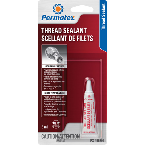 High Temperature Thread Sealant, Tube, 6 ml, -54° C - 204° C/-65° F - 400° F Waymarc Industries Inc
