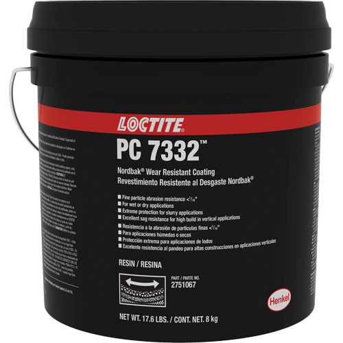 7332 Nordbak&reg; Wear Prevention Coating, Grey, 10 kg, Pail Waymarc Industries Inc