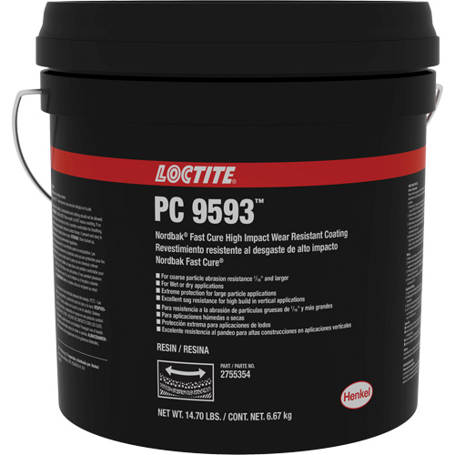 Rev&ecirc;tement de protection contre lusure 9593 Nordbak, Bleu, 10 kg, Seau Waymarc Industries Inc