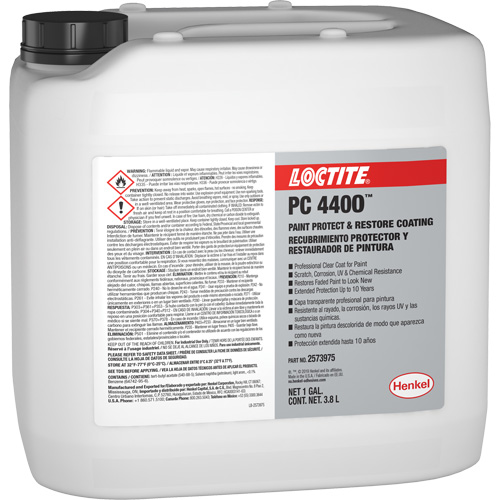 Appr&ecirc;t de protection et de restauration de la peinture PC 4400, 3,8 L, Cruche, Transparent Waymarc Industries Inc