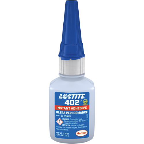 402 Instant Adhesive, Clear, Bottle, 20 g Waymarc Industries Inc