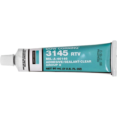 Dowsil RTV 3145 Silicone Adhesive Sealant MIL-A-46146, Tube, Clear Waymarc Industries Inc