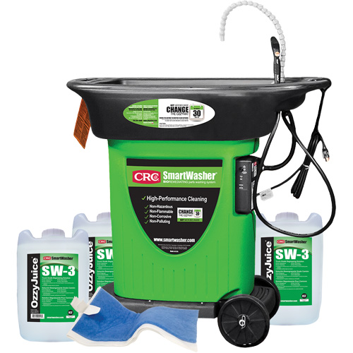 Trousse de bassin de nettoyage de pi&egrave;ces mobile SmartWasher SW-323 Waymarc Industries Inc