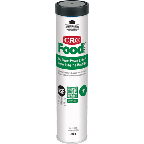 Graisse &agrave; pression extr&ecirc;me Power Lube biosourc&eacute; FoodGrade avec c&eacute;ramique, Cartouche Waymarc Industries Inc